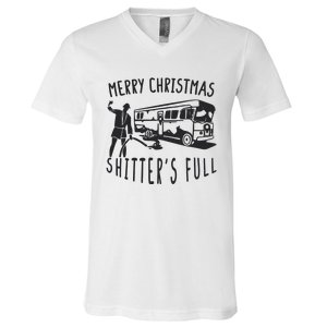 Merry Christmas Shitters Full V-Neck T-Shirt