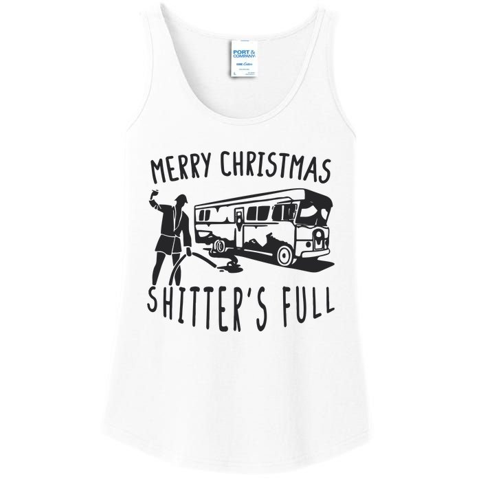 Merry Christmas Shitters Full Ladies Essential Tank