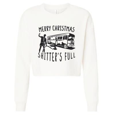 Merry Christmas Shitters Full Cropped Pullover Crew