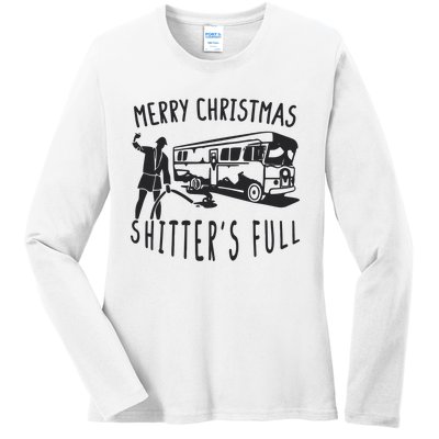 Merry Christmas Shitters Full Ladies Long Sleeve Shirt