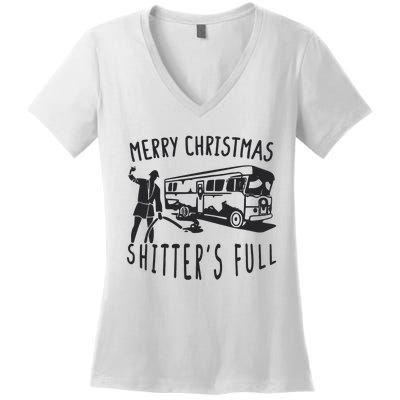 Merry Christmas Shitters Full Women's V-Neck T-Shirt