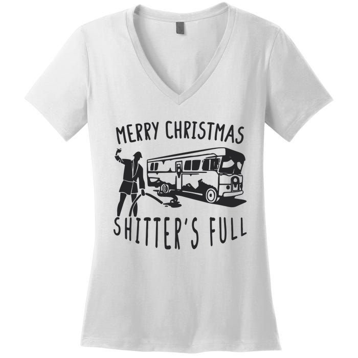 Merry Christmas Shitters Full Women's V-Neck T-Shirt