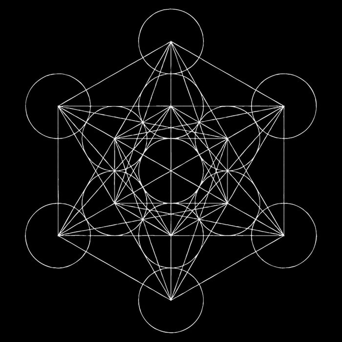 Metatron's Cube Sacred Geometry Metatron Poster