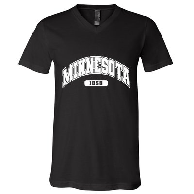 Minnesota Collegiate Style 1858 V-Neck T-Shirt