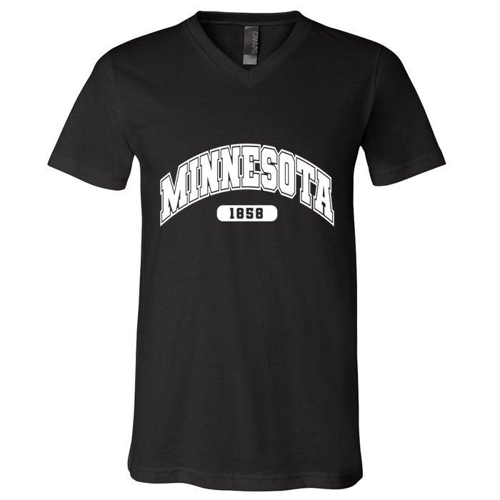 Minnesota Collegiate Style 1858 V-Neck T-Shirt
