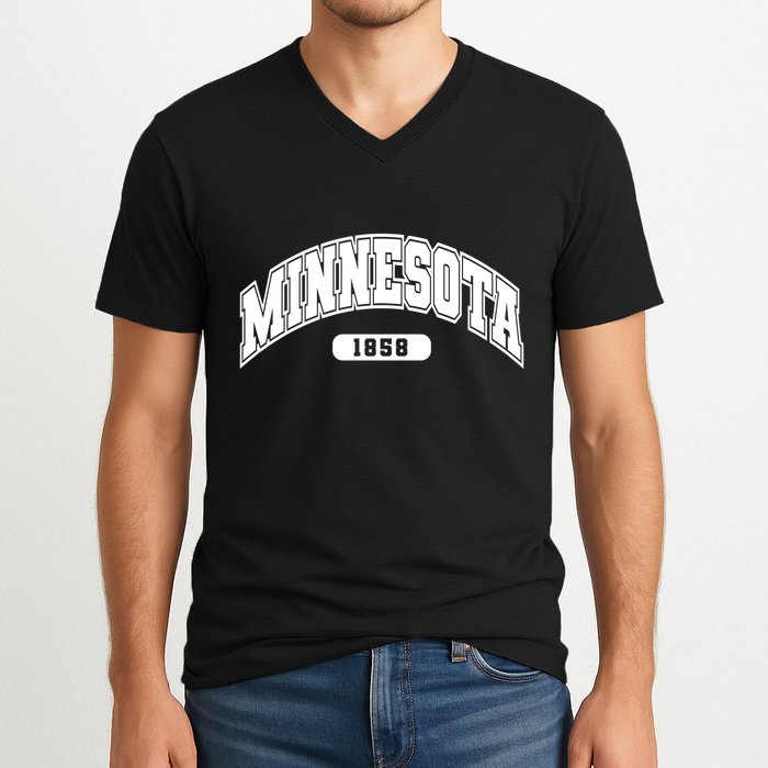 Minnesota Collegiate Style 1858 V-Neck T-Shirt