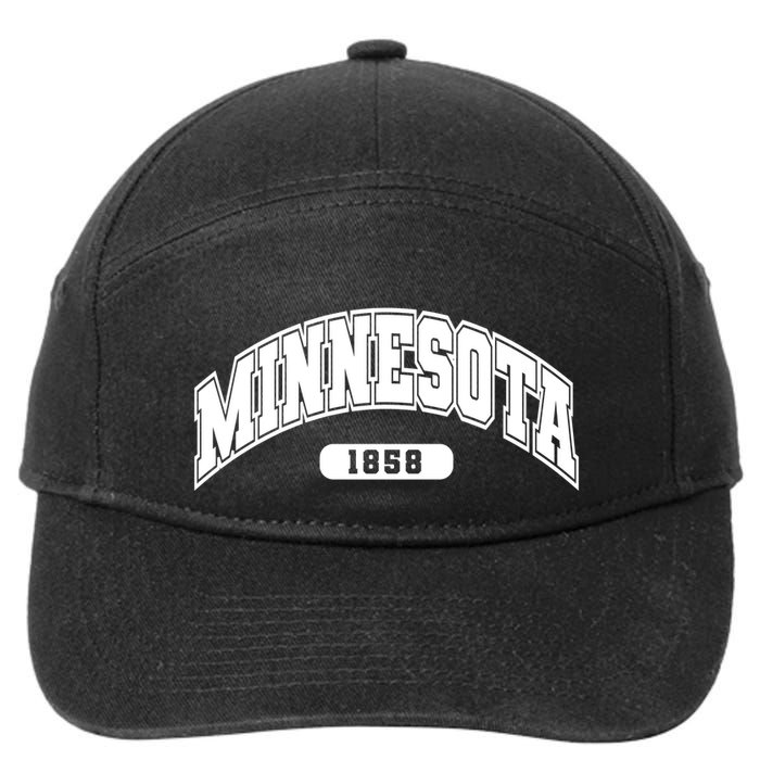 Minnesota Collegiate Style 1858 7-Panel Snapback Hat