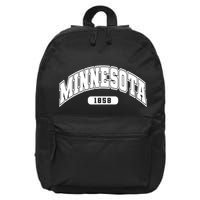 Minnesota Collegiate Style 1858 16 in Basic Backpack