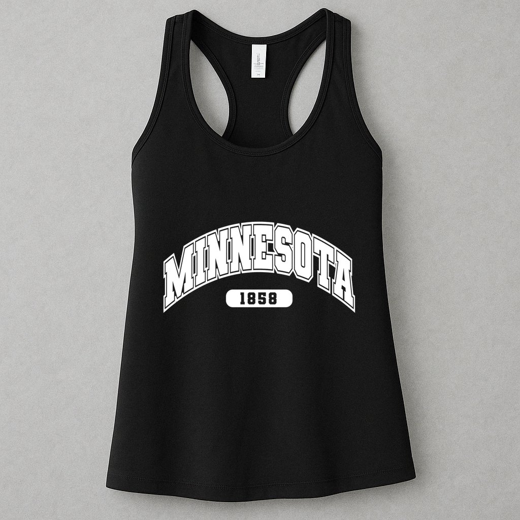 Minnesota Collegiate Style 1858 Womens Tank Top