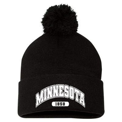 Minnesota Collegiate Style 1858 Pom Pom 12in Knit Beanie