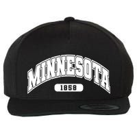 Minnesota Collegiate Style 1858 Wool Snapback Cap