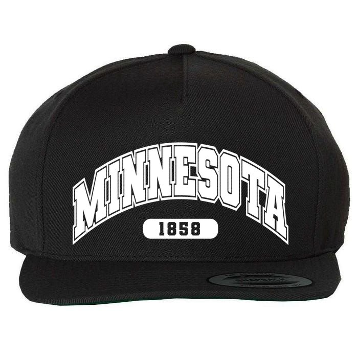Minnesota Collegiate Style 1858 Wool Snapback Cap