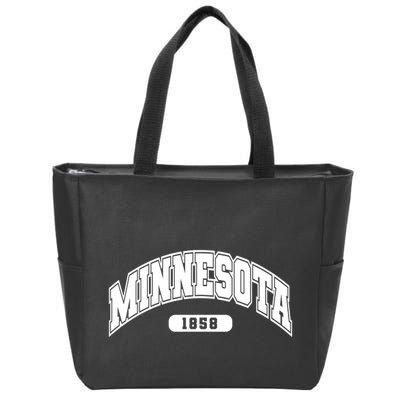 Minnesota Collegiate Style 1858 Zip Tote Bag