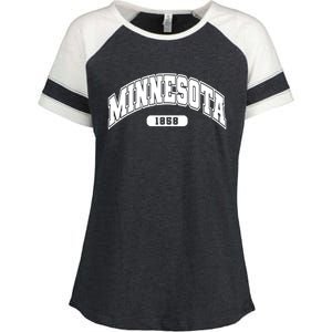 Minnesota Collegiate Style 1858 Enza Ladies Jersey Colorblock Tee