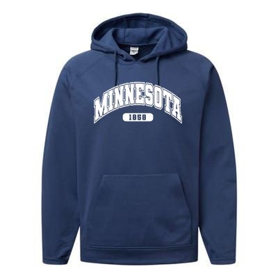 Minnesota Collegiate Style 1858 Performance Fleece Hoodie