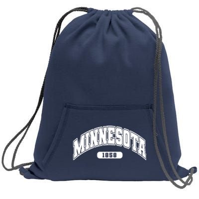 Minnesota Collegiate Style 1858 Sweatshirt Cinch Pack Bag