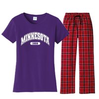 Minnesota Collegiate Style 1858 Women's Flannel Pajama Set