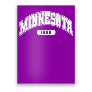 Minnesota Collegiate Style 1858 Poster