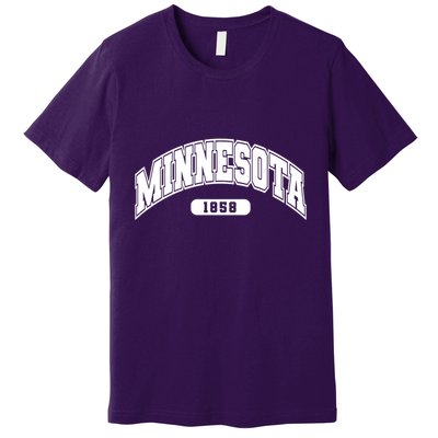 Minnesota Collegiate Style 1858 Premium T-Shirt