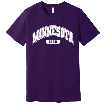 Minnesota Collegiate Style 1858 Premium T-Shirt