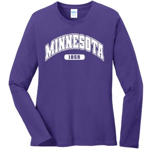 Minnesota Collegiate Style 1858 Ladies Long Sleeve Shirt