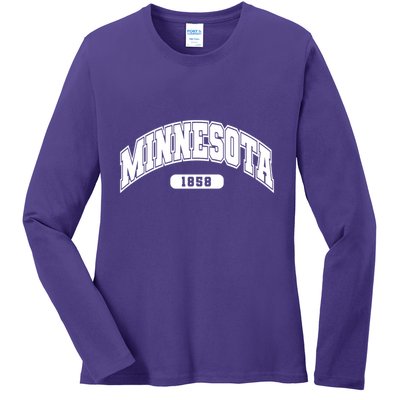 Minnesota Collegiate Style 1858 Ladies Long Sleeve Shirt