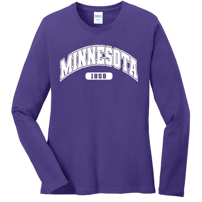 Minnesota Collegiate Style 1858 Ladies Long Sleeve Shirt