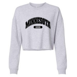 Minnesota Collegiate Style 1858 Cropped Pullover Crew