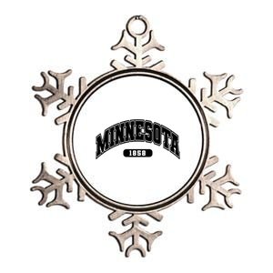 Minnesota Collegiate Style 1858 Metallic Star Ornament