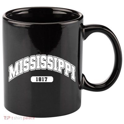 Mississippi Collegiate Style 1817 11oz C Handle Ceramic Mug
