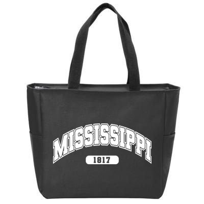 Mississippi Collegiate Style 1817 Zip Tote Bag