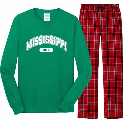 Mississippi Collegiate Style 1817 Long Sleeve Pajama Set