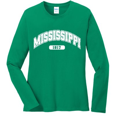 Mississippi Collegiate Style 1817 Ladies Long Sleeve Shirt