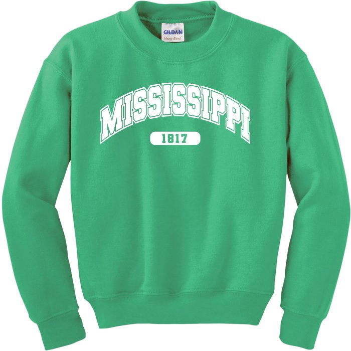 Mississippi Collegiate Style 1817 Kids Sweatshirt