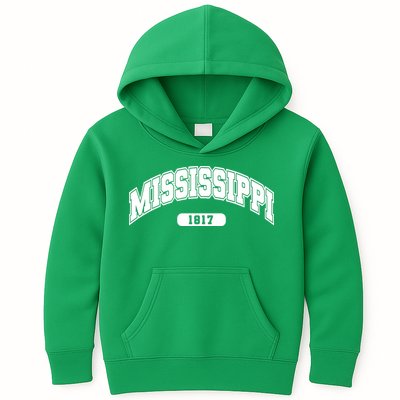 Mississippi Collegiate Style 1817 Kids Hoodie