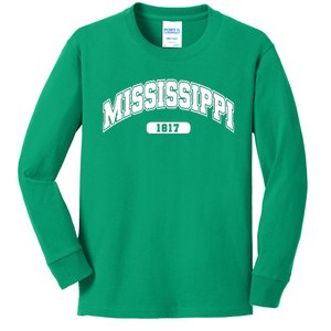 Mississippi Collegiate Style 1817 Kids Long Sleeve Shirt