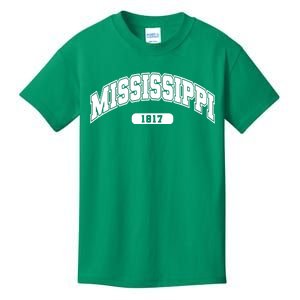 Mississippi Collegiate Style 1817 Kids T-Shirt