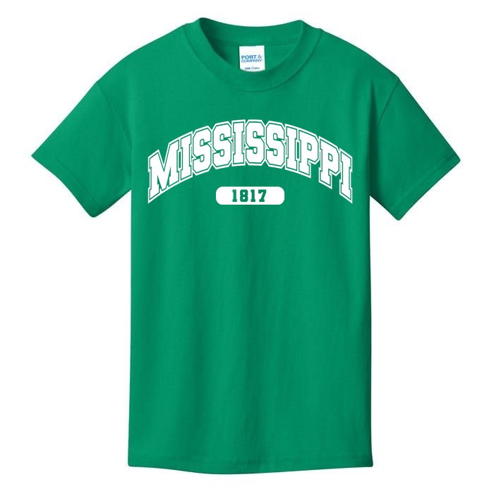 Mississippi Collegiate Style 1817 Kids T-Shirt