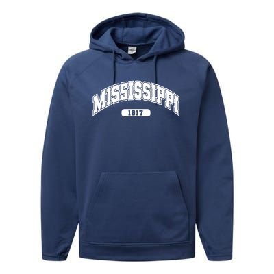 Mississippi Collegiate Style 1817 Performance Fleece Hoodie