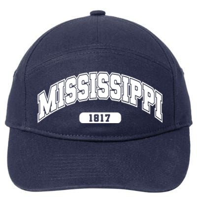 Mississippi Collegiate Style 1817 7-Panel Snapback Hat