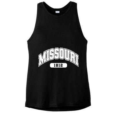 Missouri Collegiate Style 1812 Ladies PosiCharge Tri-Blend Wicking Tank