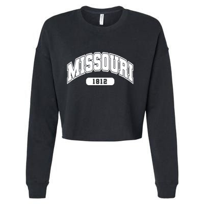 Missouri Collegiate Style 1812 Cropped Pullover Crew