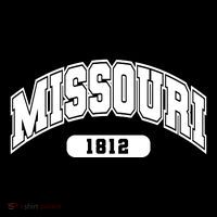 Missouri Collegiate Style 1812 Cropped Pullover Crew