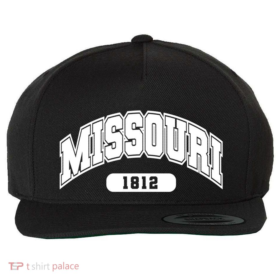 Missouri Collegiate Style 1812 Wool Snapback Cap