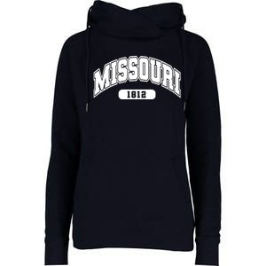 Missouri Collegiate Style 1812 Womens Funnel Neck Pullover Hood