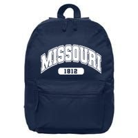 Missouri Collegiate Style 1812 16 in Basic Backpack