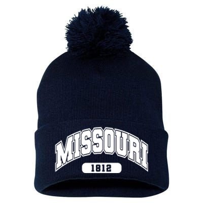 Missouri Collegiate Style 1812 Pom Pom 12in Knit Beanie