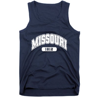 Missouri Collegiate Style 1812 Tank Top
