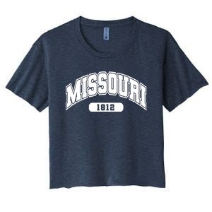 Missouri Collegiate Style 1812 Women's Crop Top Tee