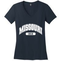 Missouri Collegiate Style 1812 Women's V-Neck T-Shirt